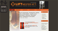 Desktop Screenshot of liftmester.hu