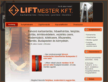 Tablet Screenshot of liftmester.hu